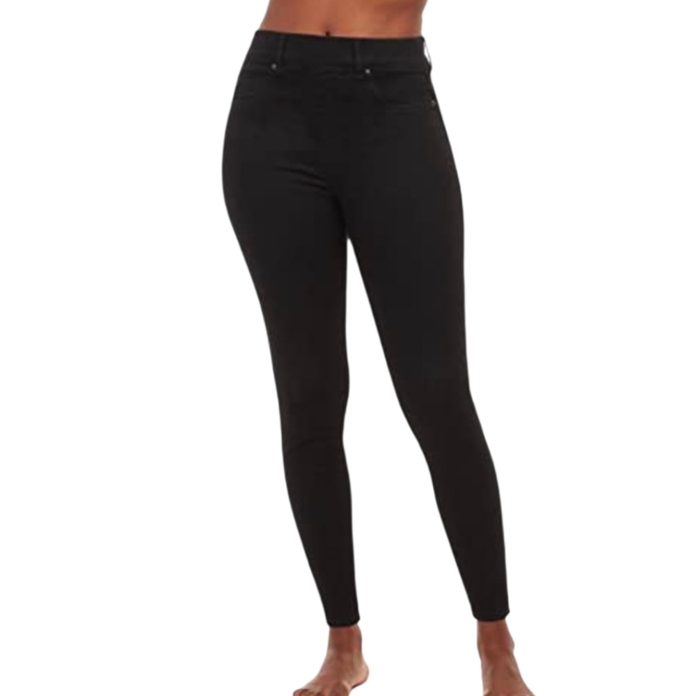 Spanx Women's Pull-on Styling Shaping Jeans Blue / Black Size XL